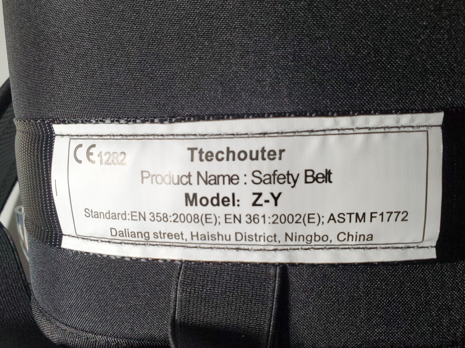 Safety Belt Professional Climbing Belt for Mountaineering Black by Ttechouter ZY
