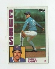 1984 Topps Baseball Card # 334 Chuck Rainey - Cubs