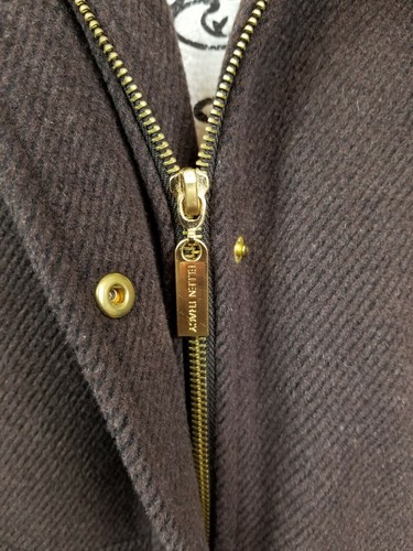 Ellen Tracy women's size 10 lined wool blend jacket pockets zip snap front clo1 - Picture 10 of 12