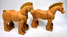 FAO Schwarz Trojan Horse Bank Toy 10.5" x 12" 1997 Vintage Decor Plastic Lot 2
