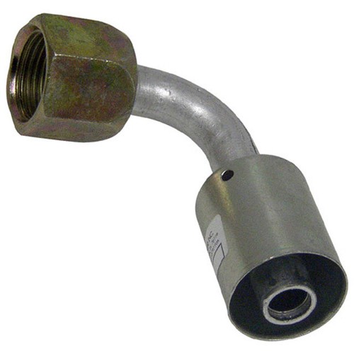 AJUSTE DE MANGUERA DE AIRE ACONDICIONADO, PRENSADO BEADLOCK, LLAMARADA HEMBRA, TUERCA/MANGUERA 90 GRADOS #10 35B1123 - Imagen 2 de 2
