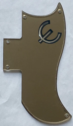 Guitar Parts Guitar Pickguard for Gibson SG '61 Reissue & E Logo Acrylic Gold