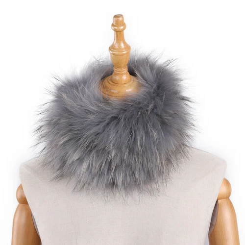Women's Headband 100% Genuine Fox Fur Knitted Neck Warmer Furry Fur Hairband - Picture 2 of 31