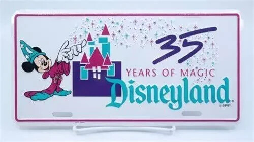Disneyland 35 Years of Magic記念ライセンスプレート 35 Years of Magic Disneyland License Plate | eBay