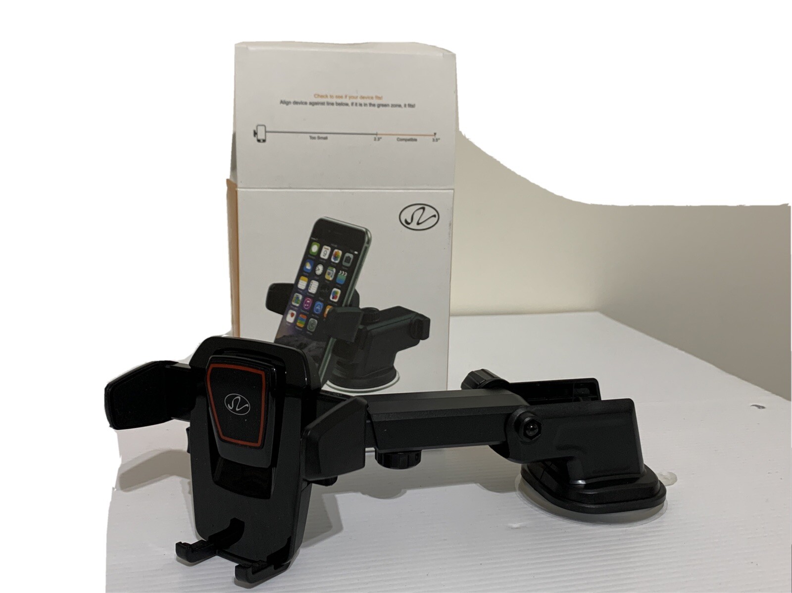 NEW Car Phone Mount Holder Adjustable Long Neck One Touch Windshield-image