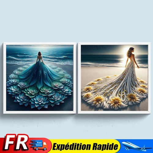 Full Embroidery Eco-cotton Thread 14CT Printed Girl Cross Stitch Kit ...