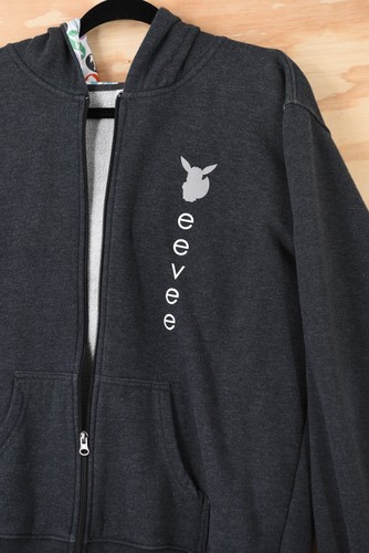 Pokemon Eevee Evotuions EEVEELUTION Full Zip Mens Medium RARE!! Hoodie - Picture 4 of 11