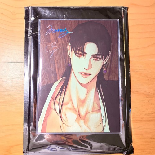 Korean BL Manhwa Lezhin The Ghost’s Nocturne mofun cafe popup event A5 art board - Picture 3 of 9