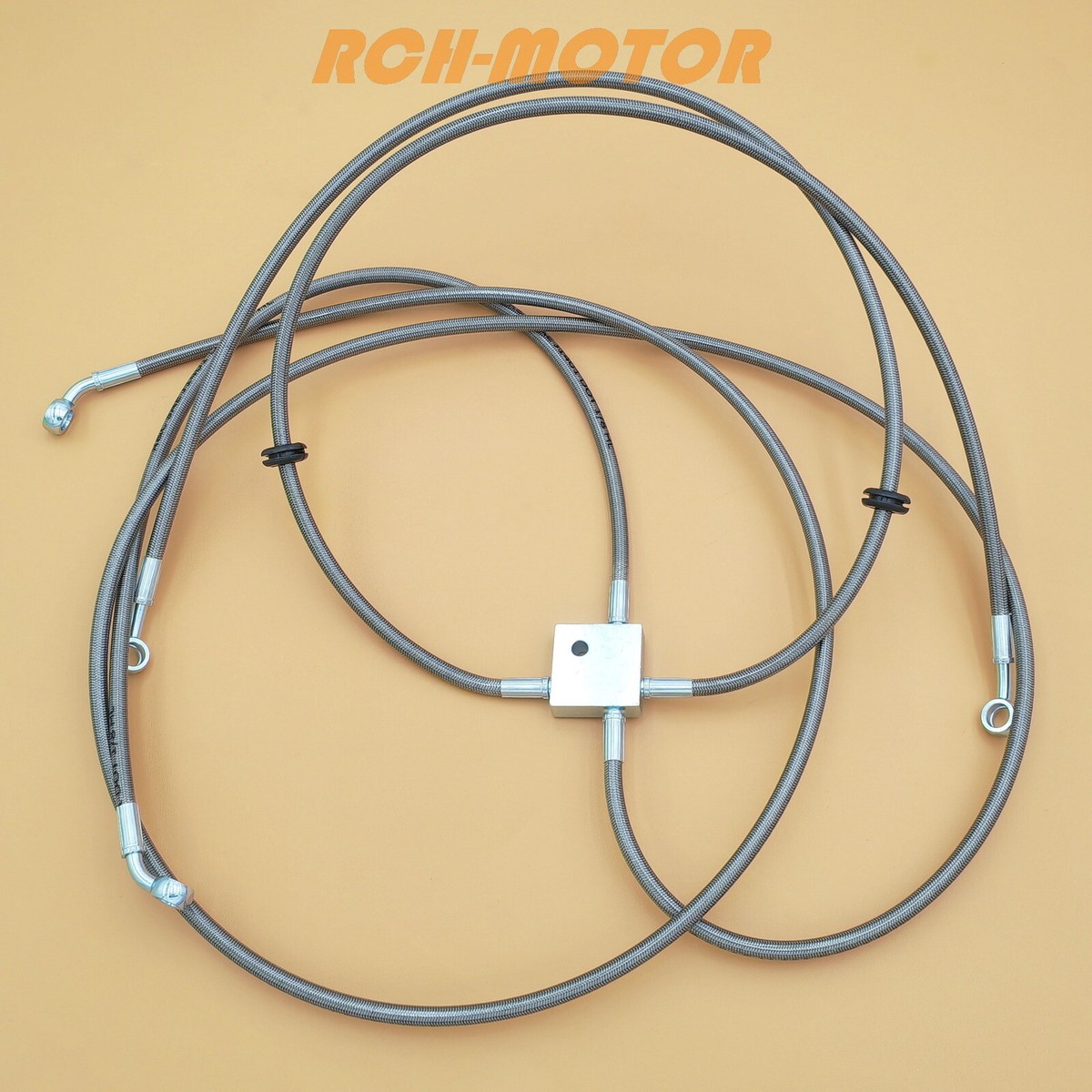 Front Stainless Braided Brake Hose Line For Arctic Cat 1502-015 | eBay