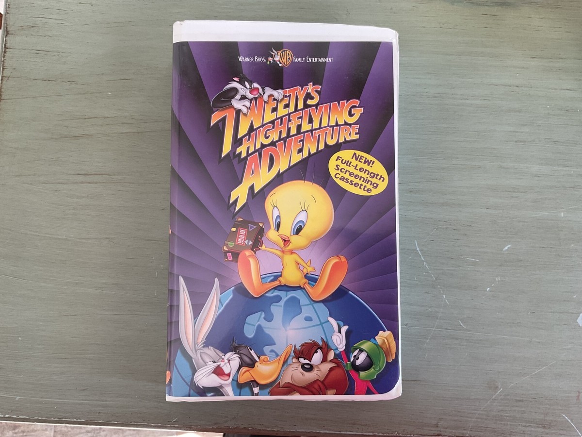 Tweety's High-Flying Adventure 2000 Screener VHS, HTF, Rare