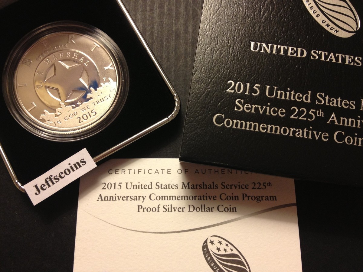2015 P United States Marshals 225th Anniversary PROOF Silver