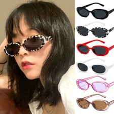 Retro Sunglasses Small Oval Frame Glasses Fashion Shades Polarized Eyewear UV↔