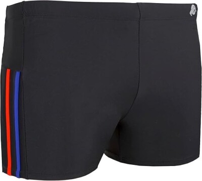 GUGGEN Mountain Badehose Badeshorts Herren TS-5-6 eng anliegend Gr.L schwarz rot