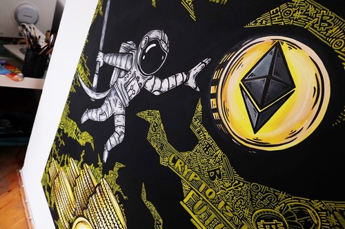 Quadro Criptografico Moderno - Ethereum 1# -PRODOTTO E CONSEGNATO IN 14 GIORNI! - Foto 2 di 2