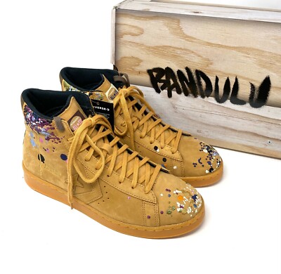 Size 9 - Bandulu x Converse Pro Leather High Paint Splatter - Flux