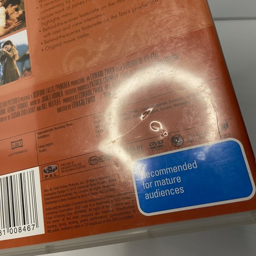 Legends Of The Fall (DVD, 1994) Adventure - Region 4 - Picture 9 of 9