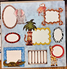 Provo Craft ZANY ZOO FRAMES 12x12 Single-Sided Scrapbook Paper ANIMALS