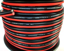 50ft Red Black 10 Gauge SPEAKER WIRE Cable Home Car Audio Wiring 12V DC Power