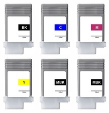 6 inchiostri per Canon IPF680 IPF685 IPF770 IPF780 IPF785 PFI-107