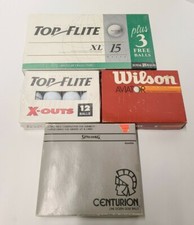 LOT 54 New Vintage GOLF BALLS SPALDING TOP FLIGHT, Centurion, Wilson Aviator S