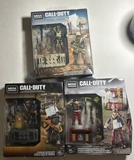 Mega construx Call Of Duty Weapon Crate Lot Of 3 New In Box Damaged Box Figures