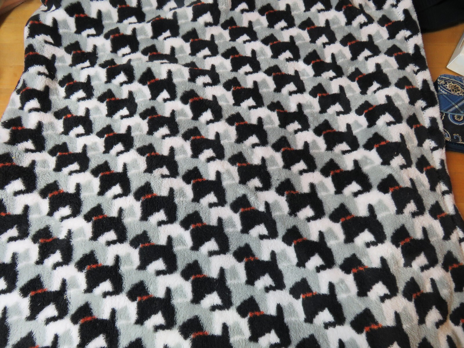 Vera Bradley Scottie Dog Blanket Throw Fleece Cuddly Plush 46x80 Soft Retired eBay