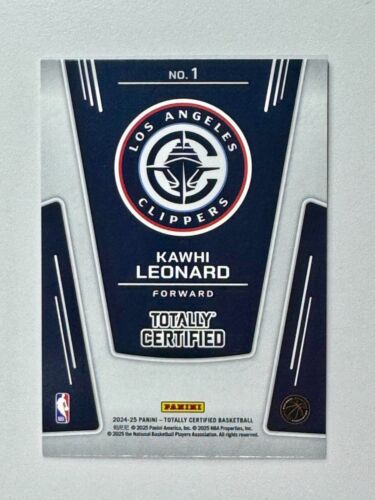 2024-25 Totalmente Certificato - The Mighty #1 Kawhi Leonard - Foto 2 di 2