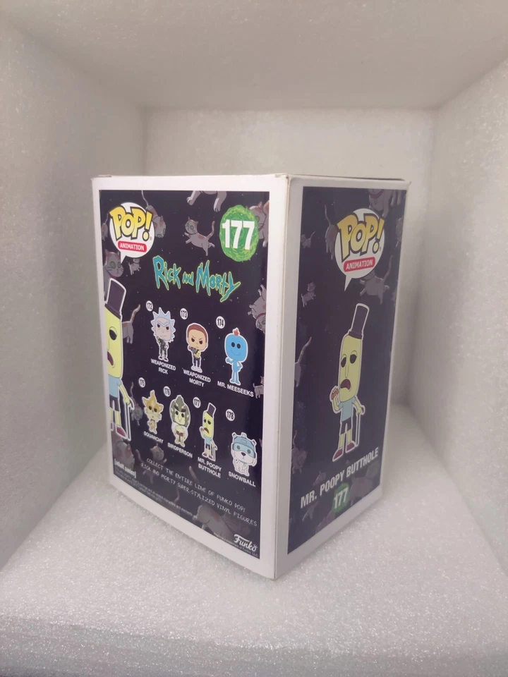 Figura Vinilo Animación POP Rick and Morty: Mr. Poopy Butthole #177 Foto 2 de 3
