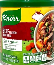 Knorr Beef Broth Mix 8 oz ~Exp 5/2026