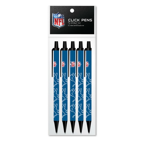 Football Click Pens 5er-Pack schwarze Tinte offiziell lizenziert Wählen Sie Ihr Team - Bild 17 von 23