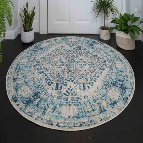 New Circle Rugs for Living Room Modern Round Rugs Moroccan Large Cheap Area Rugs - Picture 2 of 22
