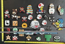 Super Mario Bros Pixel Art Set Handmade Perler Hama Beads Nintendo Characters  
