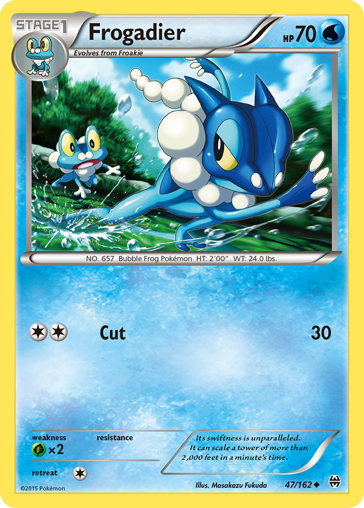 Frogadier 47/162 Uncommon BREAKthrough Pokemon Lightly Played