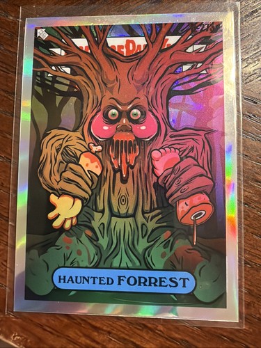 Haunted FORREST [Orange Refractor] #W-273a 2024 Garbage Pail Kids Chrome Where Are They Now card