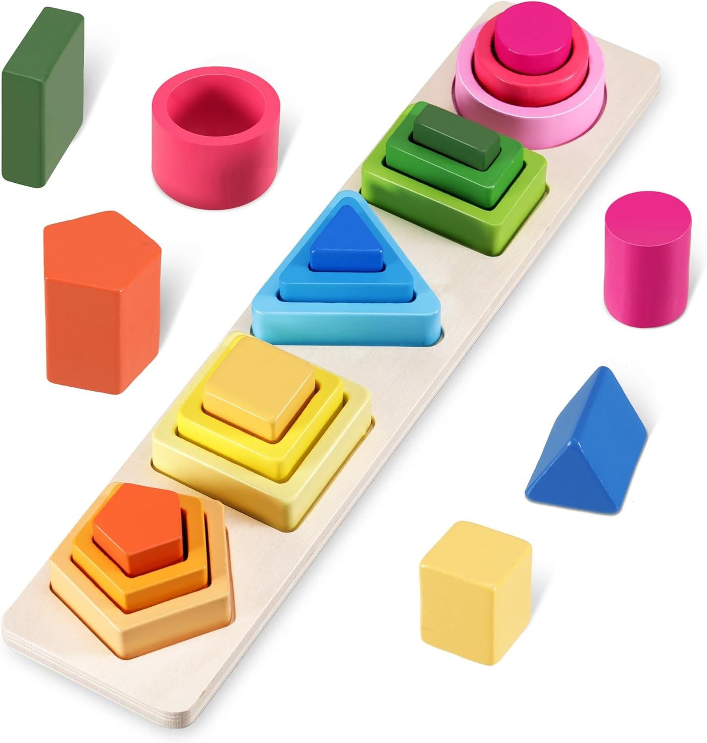 Montessori Spielzeug ab 1 Jahr Holzspielzeug Motorikspielzeug Holz Lernspiele
