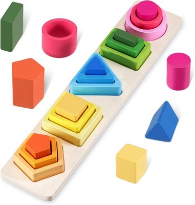 Montessori Spielzeug ab 1 Jahr Holzspielzeug Motorikspielzeug Holz Lernspiele