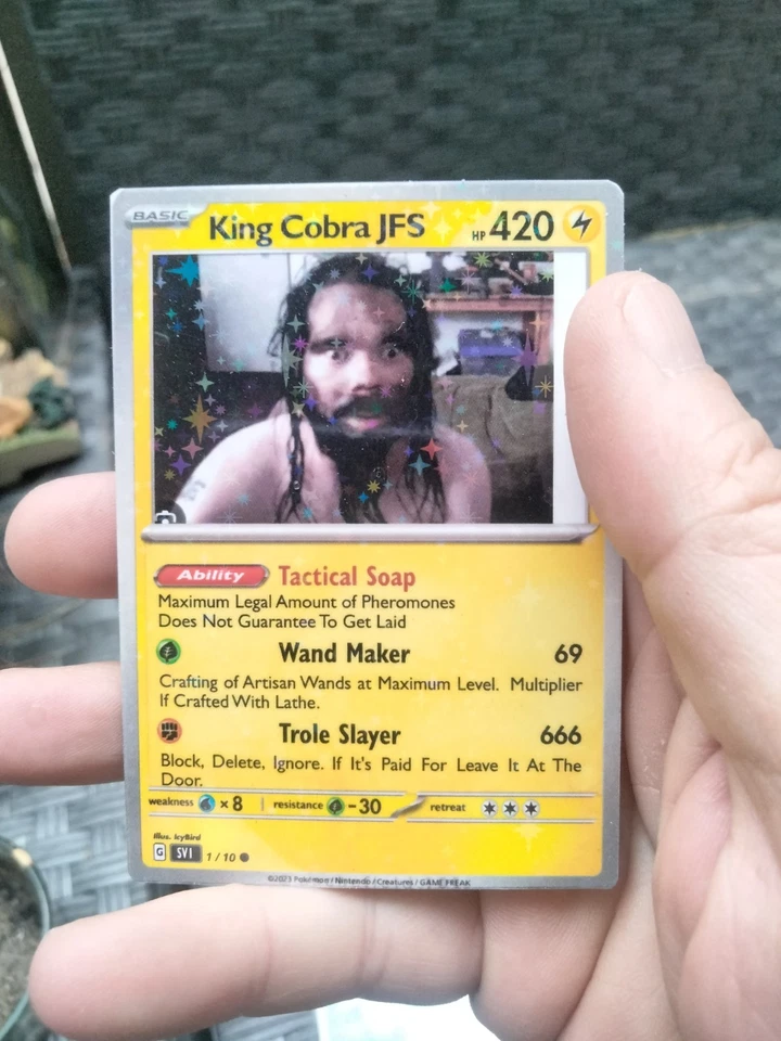 ACEO King Cobra JFS Booster #1 Set Holo-Foil High Quality.  - Image 4 of 4