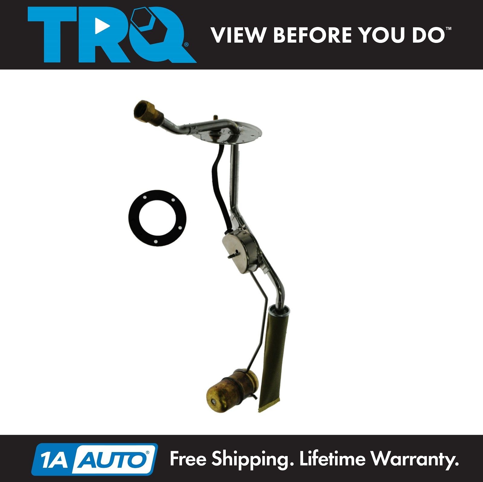 TRQ Stainless Steel Sending Unit with 3/8" Line for Chevrolet Bel-Air 150 210