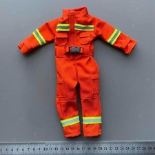 1/6 Scale Actionfigur Kleidung Feuerwehr-Overall Puppenkleidung Rettungskleidung