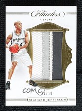 2019-20 Panini Flawless Patch Gold 2/10 Richard Jefferson #P-RJE Patch 7y2