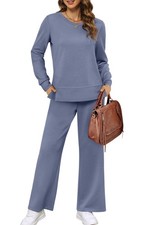 2 Piece Lounge Sets for Women Fall Fashion Travel Outfits Winter Trendy Track...