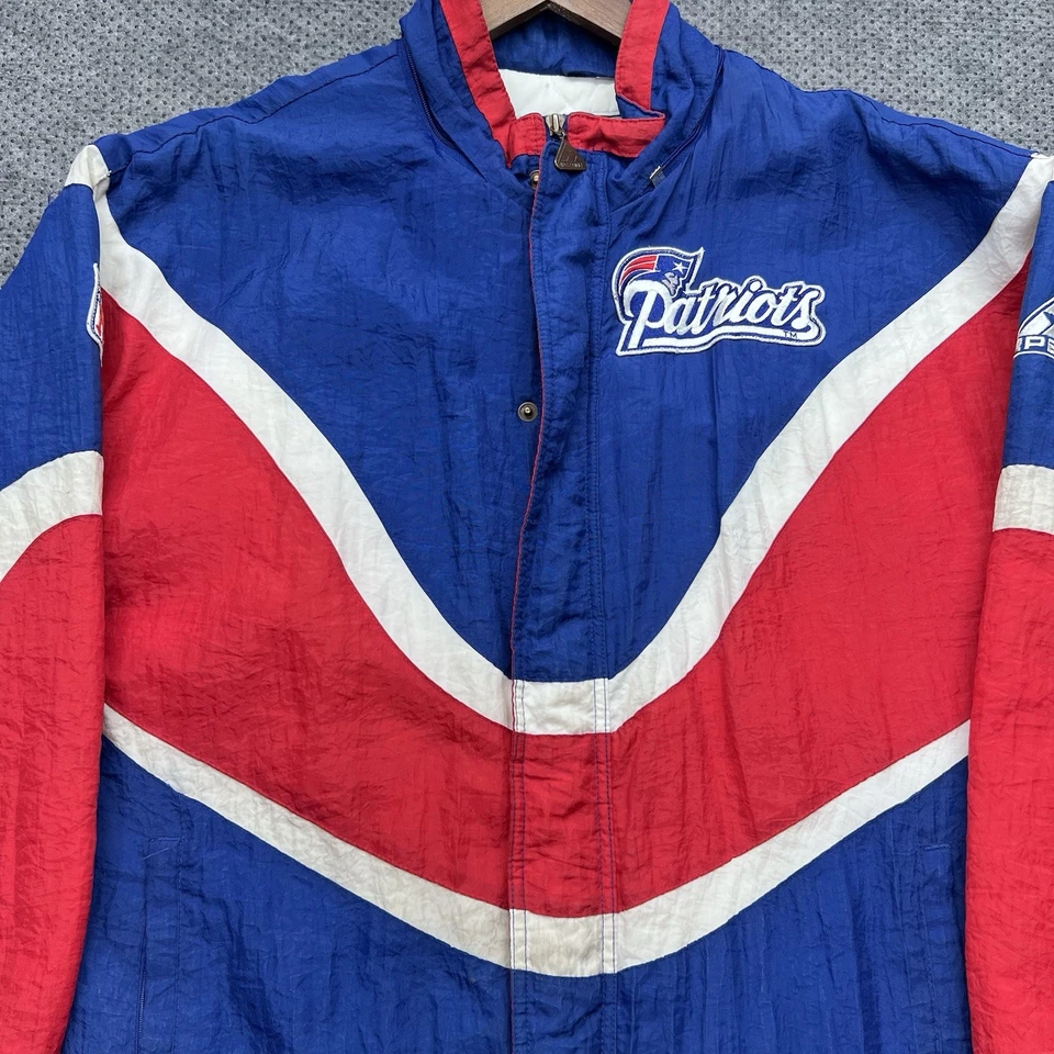 Chaqueta acolchada vintage de los 90 New England Patriots mediana Apex Pro Line RARA PARA HOMBRES  Foto 2 de 4