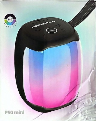 Hopestar P50 Mini Portable Speaker Bluetooth TWS Illuminated 1800mAh USB AUX