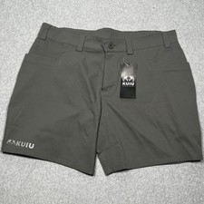 KUIU Tiburon Hunting Shorts Mens 38 Gray Ultralight Breathable Dot Air Hiking