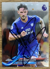 SIGNED PREMIER LEAGUE  TOPPS CARD - SEAN MORRISON - CARDIFF CITY