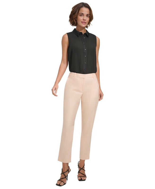 DKNY Women's Stretch Linen Pants