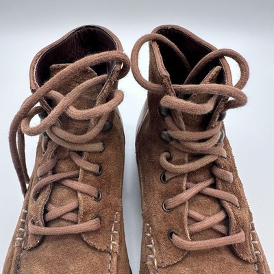 Moc‎ Toe Boots Men\'s Size 10D Neil M Brown Leather Boots Casual Soft Stitched Moc Toe Boots Men main image 3