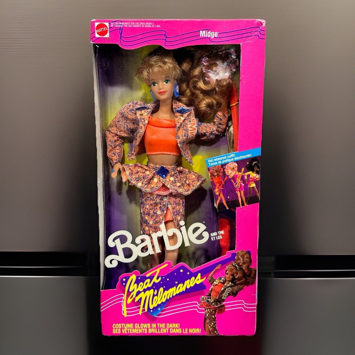Vintage 1989 Barbie and The Beat Midge Doll #2752 Made by