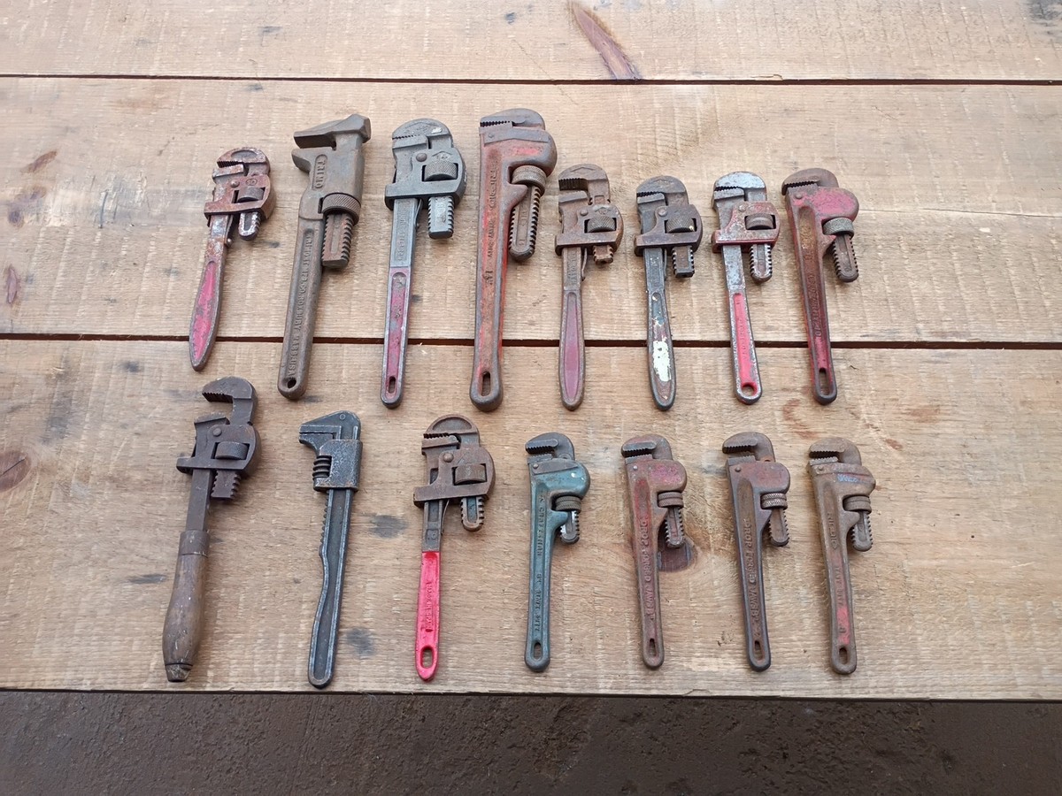 工芸品 VINTAGE 36 Inch PIPE WRENCH NAKANIPPON 工芸品 VINTAGE 36 Inch PIPE WRENCH NAKANIPPON Lot Of 15 Vintage