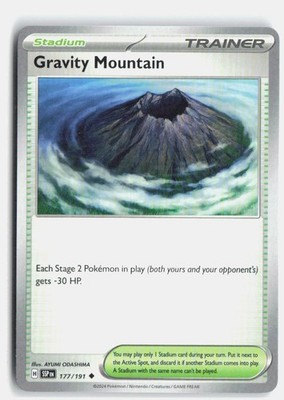 Gravity Mountain 177/191 Uncommon Normal SSP NM
